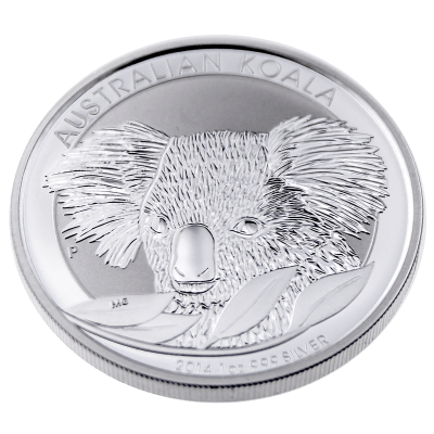 Reverse Silver Koala Bullion Coin from the Perth mint