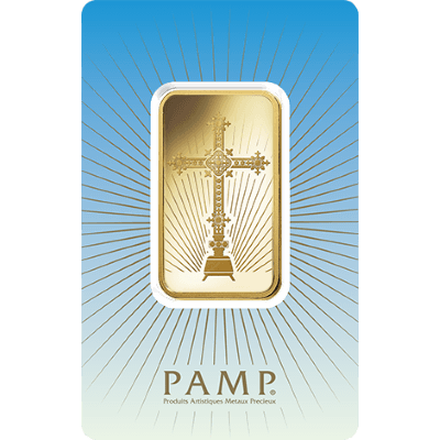 PAMP Cross Gold Bar