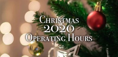 Christmas 2020 Operating Hours