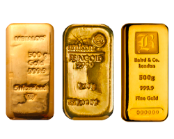500 Gram Gold Bars