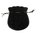 Large Black Velvet Coin Pouch