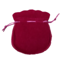 Large Fuchsia Velvet Coin Pouch