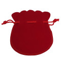 Medium Red Velvet Coin Pouch