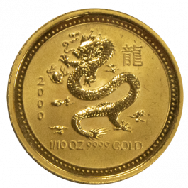 Australian 1/10 oz 2021 Gold Lunar III Ox Coin - UKBullion