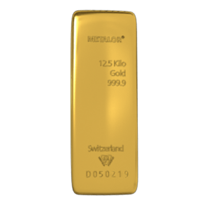Metalor 12 5 Kilogram Good Delivery Gold Bar 12 5kg Gold Bar Uk Bullion