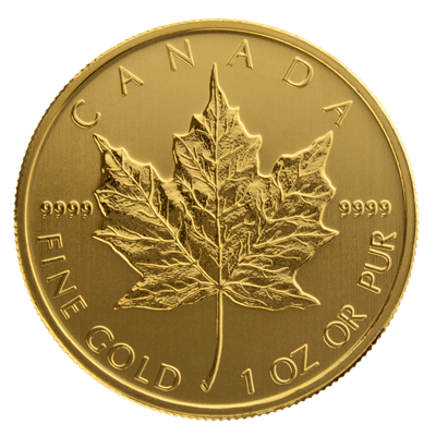 Canadian 1 Ounce Gold Maple Leaf Coin - 1oz Gold Coin | UK Bullion