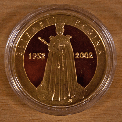Queen's Golden Jubilee 1 Ounce Gold Medallion - 1oz Gold ...