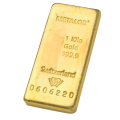 1 Kilogram Gold Cast Bar Metalor