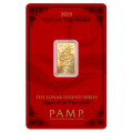 2025 5g Legend of the White Snake Gold Bar I PAMP Suisse