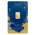 0.5g Zodiac Aquarius Gold Bar | PAMP Suisse 