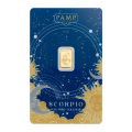 0.5g Zodiac Scorpio Gold Bar | PAMP Suisse 