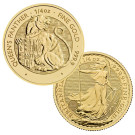 Best Value 1/4oz CGT Free Gold Coin by The Royal Mint | Mixed Years 