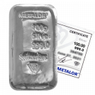 100g Silver Cast Bar | Metalor