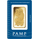 100g Fortuna Gold Bar | Certicard | PAMP Suisse  