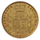 1838-1887 Gold Full Sovereign (Victoria, Young Head Shield Back)