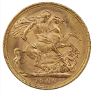 1893-1901 Gold Full Sovereign (Victoria, Old Head)