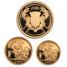 1986 United Kingdom Gold Proof Sovereign Set I The Royal Mint