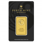1oz Gold Bar | Black Certicard | The Perth Mint 