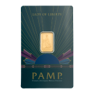 2.5g Lady of Liberty Gold Bar | PAMP Suisse 