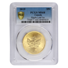 2019 1oz Canadian Maple Leaf Gold Coin | PCGS MS68