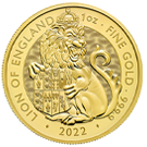 2022 1oz UK Tudor Beasts Lion Of England Gold Coin | The Royal Mint 