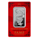 2024 1oz Year of the Dragon Silver Bar I PAMP Suisse