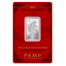 2025 10g Year of the White Snake Silver Bar I PAMP Suisse