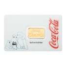 5g Coca-Cola Holiday Polar Bear Gold Bar I PAMP Suisse