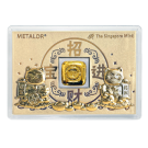 1oz Gold  Cast Bar In Fortune Cat Case | Metalor Singapore