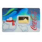 2026 5g Coca-Cola Polar Bear Hugs Holiday Gold Bar I PAMP Suisse