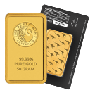 50 Gram Gold Bar Perth Mint Black Certicard