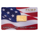 5g Statue of Liberty Gold Bar I PAMP Suisse