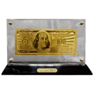 Gold Effect 100 Dollar Note