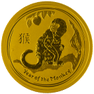 2016 1/2oz Gold Lunar Monkey | Perth Mint 