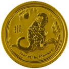 2016 1/10oz Gold Lunar Monkey | The Perth Mint