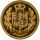 2002 Gold Full Sovereign