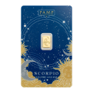 0.5g Zodiac Scorpio Gold Bar | PAMP Suisse 