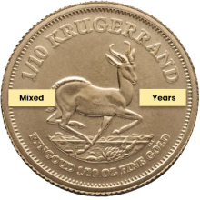 1/10oz Gold Krugerrand | Mixed Years | South African Mint