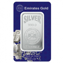 1/2oz Silver Bar In Certified Blister | Emirates Gold
