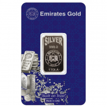 1 Tola Silver Bar In Certified Blister | Emirates Gold