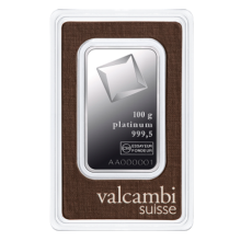 100g Platinum Bar | Valcambi