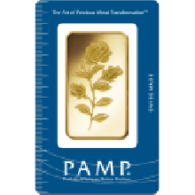 100g Rosa Gold Bar | Certicard | PAMP Suisse 