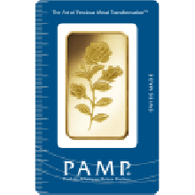 100g Rosa Gold Bar | Certified | PAMP Suisse 