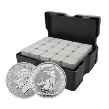 15.5kg Silver Britannia Monster Box (VAT FREE) STORAGE ONLY