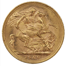 1893-1901 Gold Full Sovereign (Victoria, Old Head)