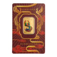 2026 10g Good Luck Phoenix Colourised Gold Bar | Good Luck Series I PAMP Suisse