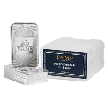 20 x 1oz Silver Minted Bars in a Tube | PAMP Suisse