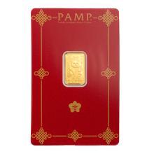 2.5g Lucky Cat Gold Bar | PAMP Suisse