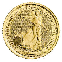 2023 1/10oz Gold Britannia QEII Coin | The Royal Mint