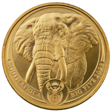 2023 1oz Big 5 Elephant Gold Coin | Rand Refinery